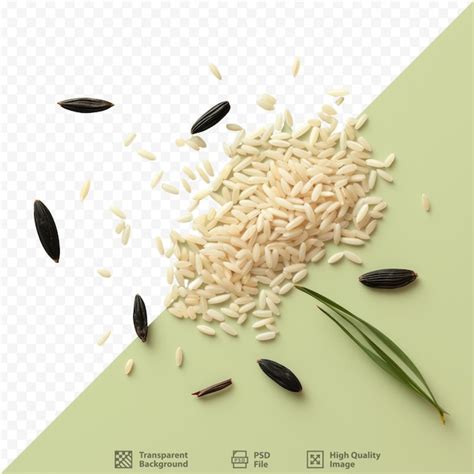 Foto De Fundo Transparente De Sementes De Arroz Psd Premium