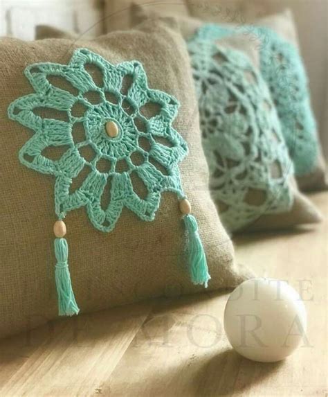 Cojines De Ganchillo De Colores Crochet Cord Crochet Diy Crochet For