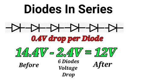 Decrease Reduce Voltage Using Diodes How To Make Voltage Dropper