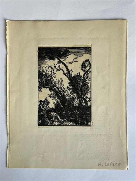 Auguste Lep Re Lepere Gravure Sur Bois Woodcut Paysage For T Campagne