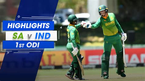 Sa Vs India Highlights South Africa Vs India St Odi Match On Disney