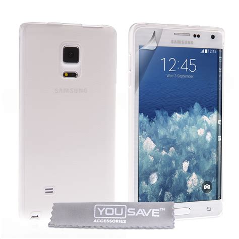 Yousave Accessories Samsung Galaxy Note Edge Silicone Gel Case Clear