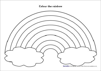 12 Rainbow With Color Words Worksheet / worksheeto.com