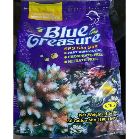 Blue Treasure Sps Sea Salt Kg For Saltwater Aquarium Shopee Malaysia