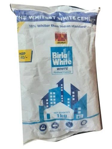 Kg Birla White Portland Cement Kg X Pcs At Rs Bag Angul