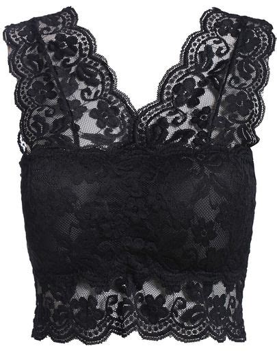 Black V Neck Sheer Lace Tank Top Black Crop Top Tank Black Lace Tops