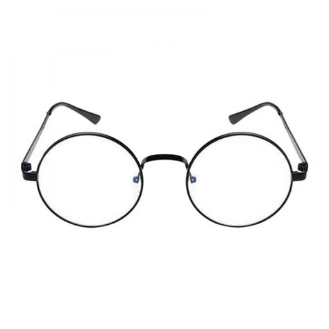 Non Prescription Clear Lens Glasses Retro Small Round Metal Frame