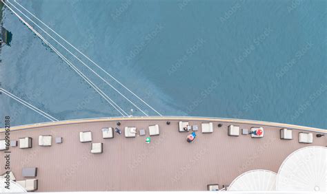 Marseille France 20 Mai 2023 Vue Du Pont Piscine Du Navire De