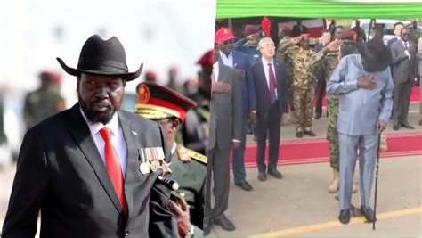 South Sudan President Salva Kiir Mayardit Urinates On Himself At A Public Event Video