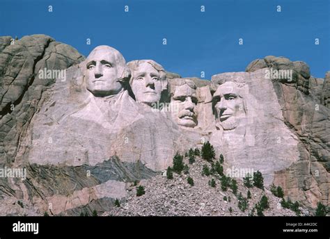 The Presidents Heads Mount Rushmore United States of America Stock ...