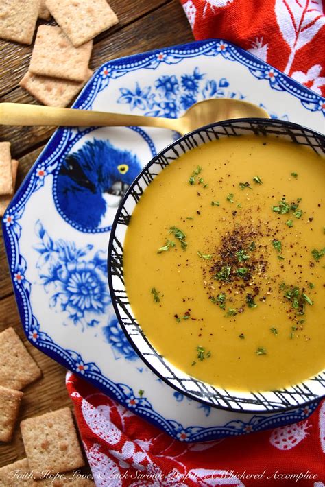 Crockpot Sweet Potato Peanut Butter Curry Soup