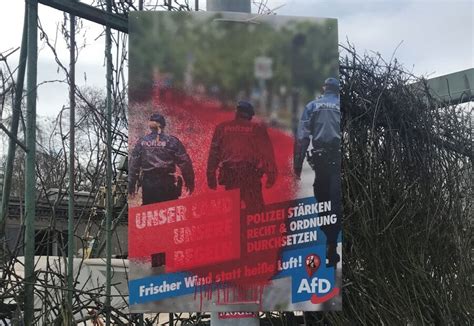 AfD Plakatzerstörung ist kein Kavaliersdelikt AfD Kreisverband Groß