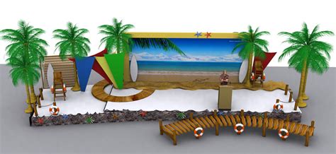 Beach Stage Design 4 Images Behance