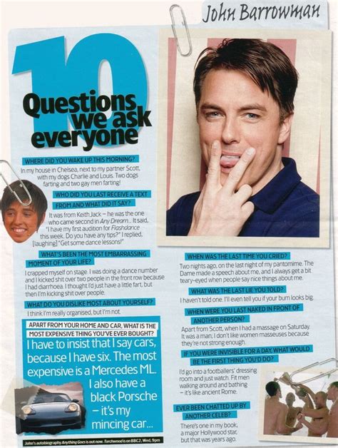 An Article In The News About John Barrowmans Interview On How To Ask