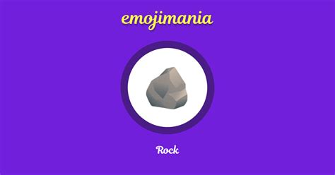 🪨 Rock emoji Copy & Paste - Emojimania