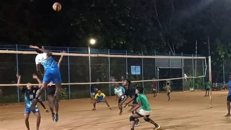 Gani Vs Jagadeesh Match Volleyball Volleyballmatch Youtube