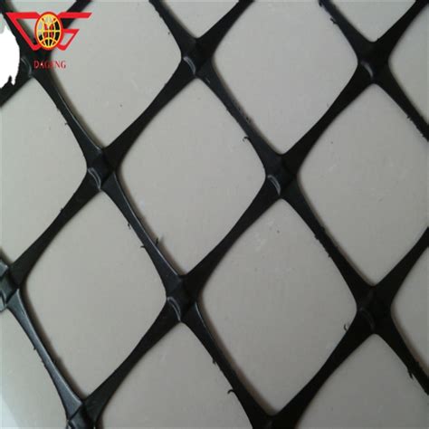 Plastic Geogrid Kn For Road Reinforcement Black Training Road Geo