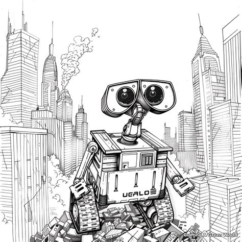 Wall E Coloring Pages Free And Printable