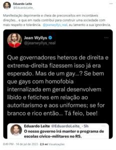 Eduardo Leite Aciona Mp Contra Jean Wyllys Por Homofobia Brasil