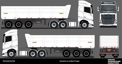 KGBF DESENHOS E CURIOSIDADES Volvo FH 540 6x4 Basculante