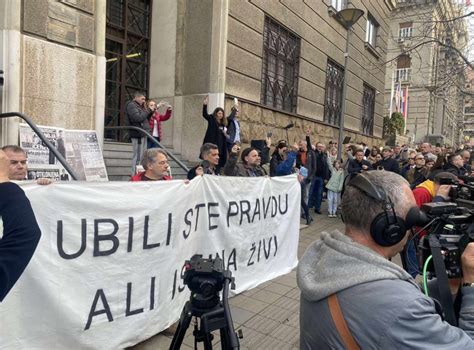 Ubili Ste Pravdu Ali Istina Ivi Protest Ispred Apelacionog Suda