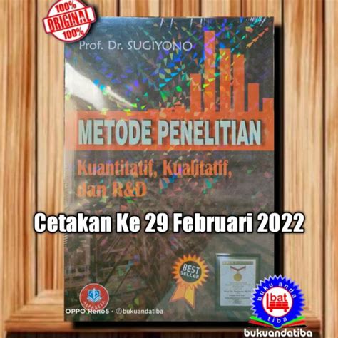 Jual Promo Buku Metode Penelitian Kuantitatif Kualitatif Dan Randd