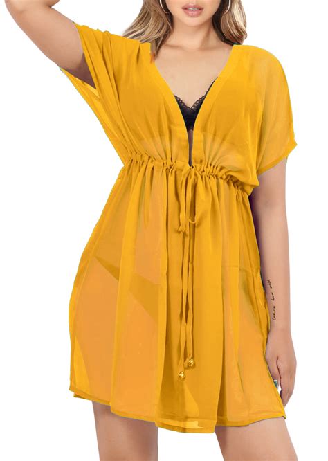 Happy Bay Women S Beachwear Summer Swim Beach Cover Ups For Swimwear Bikini Sheer Chiffon Cover