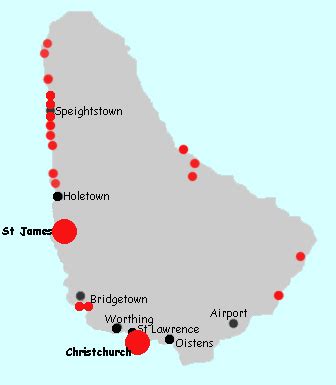 map  hotels  barbados
