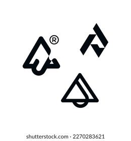 Aj Logo Design Inspiration Vector Stock Vector (Royalty Free ...