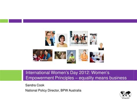 Ppt International Womens Day 2012 Womens Empowerment Principles