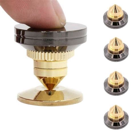 8 Set Golden Plated Speaker Spikes Speaker Stands Grandado