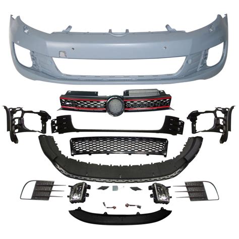 Golf 6 GTI Front Bumper W Grille W Foglamp