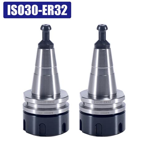 2PCS ISO30 ER32 CNC Collect Chuck Spindle Tool Holder High Speed