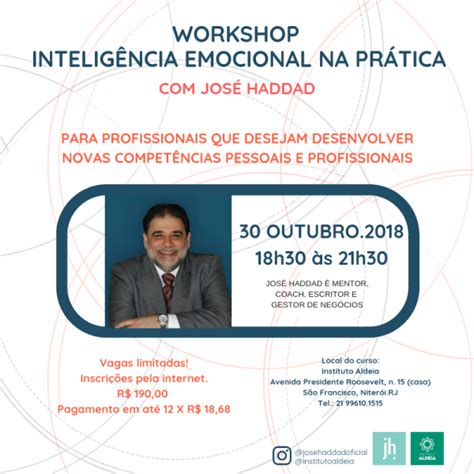 Workshop Intelig Ncia Emocional Na Pr Tica Jos Haddad Em Niter I