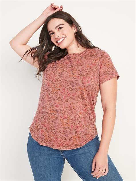 Everywear Floral Print Crew Neck T Shirt Old Navy