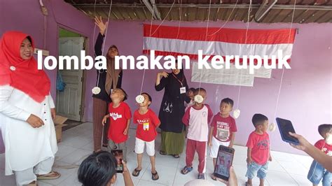 Lomba Makan Kerupuk Kelereng Dan Cantolan Keranjang Dalam Rangka