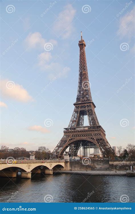 The View of the Eiffel Tower from Trocadero Hill, Paris Stock Image ...