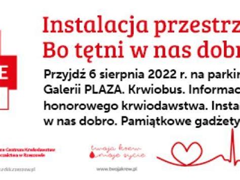 Bo tętni w nas dobro krwiobus przy C H PLAZA Rzeszów