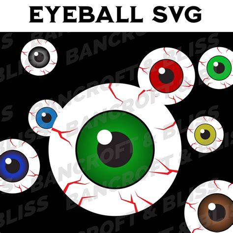 Bloodshot Eyeball Svg Spooky Eye Svg Blood Shot Eye Halloween Svg