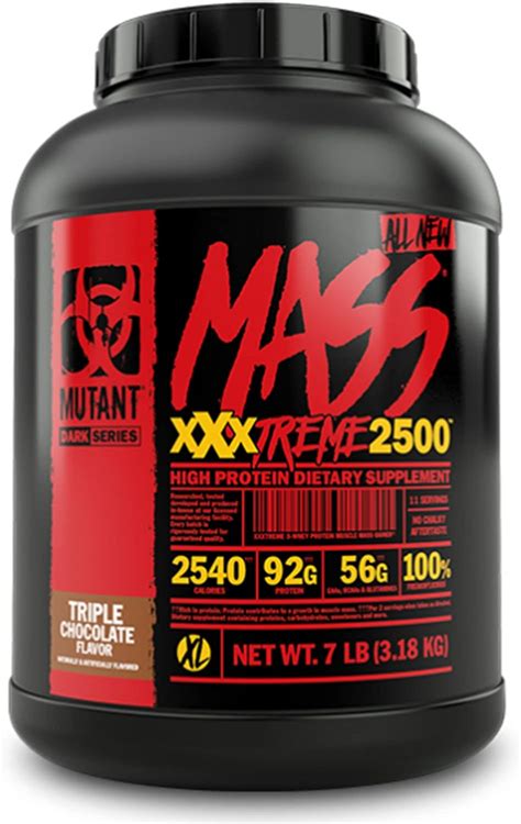Amazon.com: Mutant Mass Extreme Gainer – Whey Protein Powder – Build ...