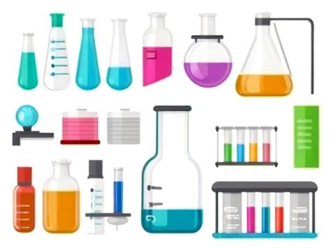 Premium Vector Isolated Colorful Science Objects And Icons Vector Set