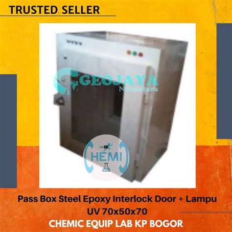 Jual Pass Box Steel Epoxy Interlock Door Lampu UV 70x50x70 Shopee