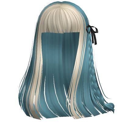 Mysterious Girl Braid Hair Blue Blonde Roblox