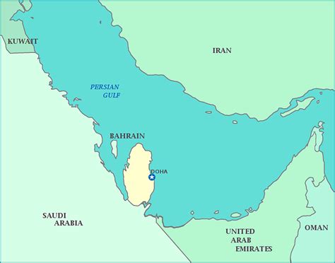 Map of Qatar