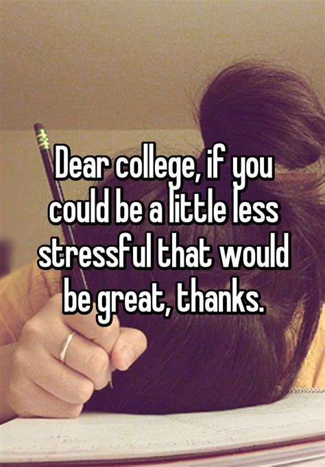 Stressed College Student Quotes