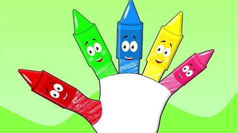 lápices colores familia dedo canciones infantiles Crayons Finger