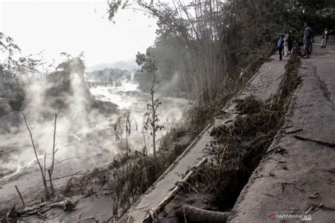 Jalur Lahar Panas Gunung Semeru Antara News