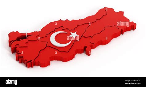 Turkey map and flag Stock Photo - Alamy