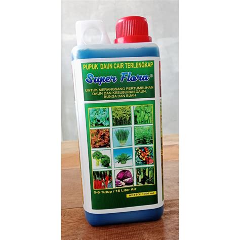 Jual Pupuk Daun Cair Super Flora Liter Murah Indonesia Shopee Indonesia