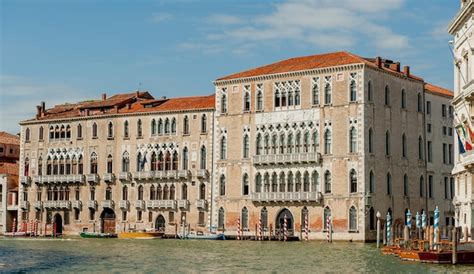 Premium Photo | Ancient houses on the grand canal in venice